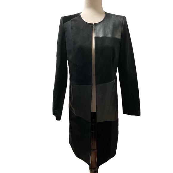 Calvin Klein mixed media topper jacket size 6 - Picture 3 of 11